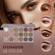 thumbnail image 3 of Kit de maquillaje MONRUEVT Paleta de sombras de ojos de 18 colores para mujeres y niñas, 3 of 7
