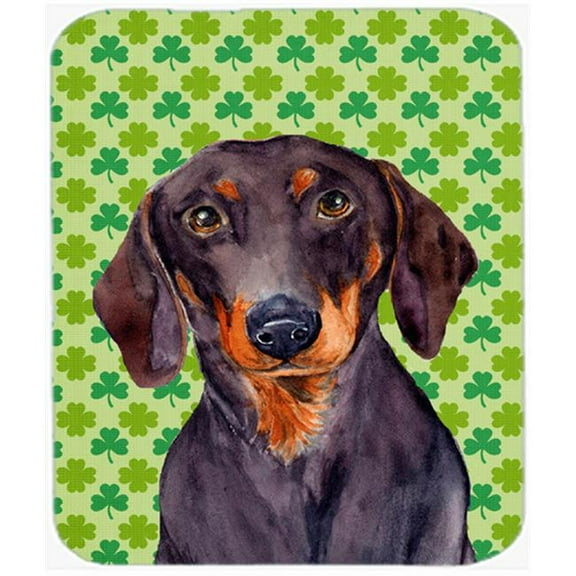 Carolines Treasures  Dachshund St. Patricks Day Shamrock Portrait Mouse Pad