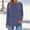 Blue, variant on Aueoeo Womens Basic Stripe Shirts Classic Long Sleeve Round Neck Tee Solid Color Fall Tops Outfits Clothes for Ladies