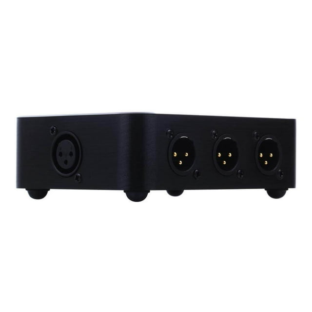Langgg XLR Splitter 6 Level Signal Splitter Audio Speaker Studio Equipment Black