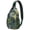 Tropical, variant on Tropical Sling Backpack with Jungle Leaves, Hawaiian Print, Summer Floral Pattern, Palm Leaf, Exotic Botanical Design for Travel and Beach Use