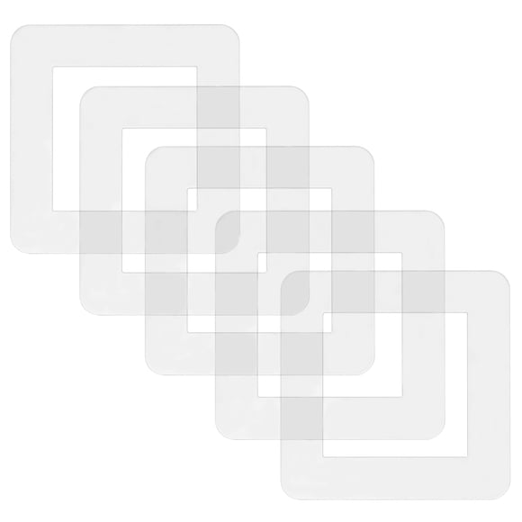 FOLOYORI 5Ud Cubierta Decorativa Acrílica Transparente Para Tomas Y Interruptores