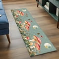 thumbnail image 3 of Red Mushroom Runner Rug for Hallway 2x6ft, Retro Flowers Butterfly Moon Watercolor Non Slip Floor Mat Washable Low-Profile Indoor Carpet for Living Room, Bedroom, Dining Room, 3 of 9