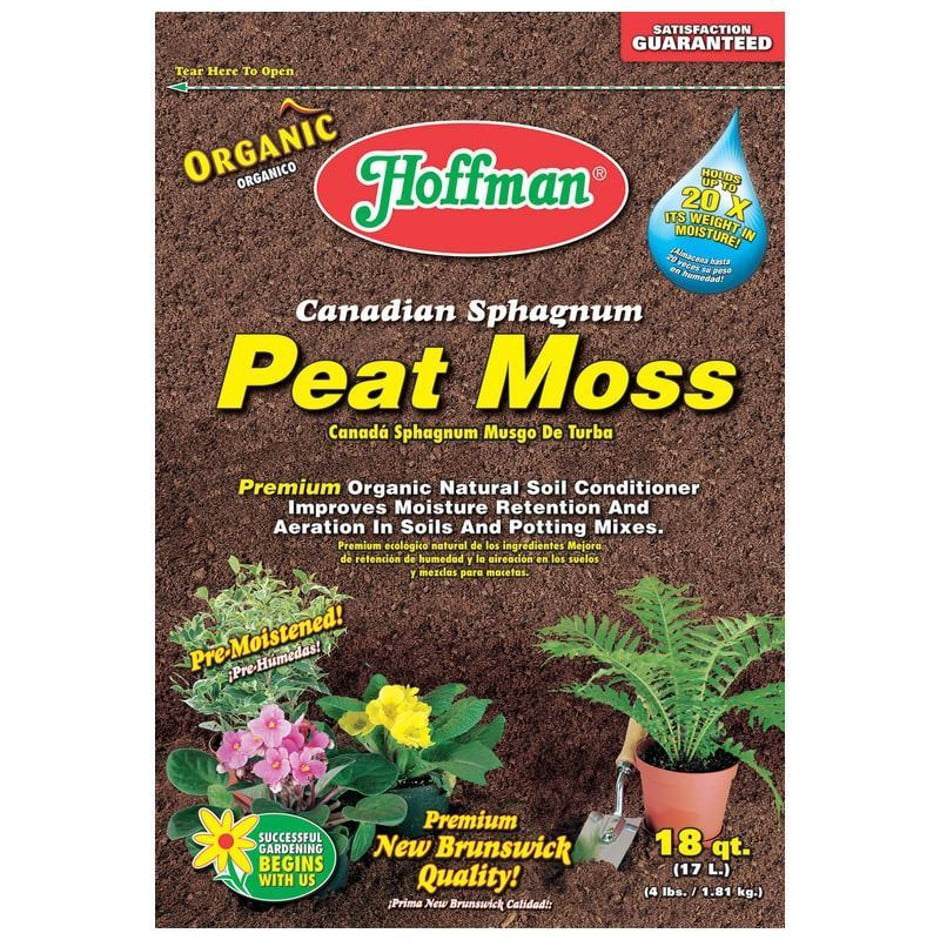 10 Quarts Hoffman 15503 Canadian Sphagnum Peat Moss 