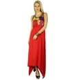 thumbnail image 1 of Bimba Femmes Robe Longue Asymétrique Casual Robe Taille Élastique Casual Wear, 1 of 2