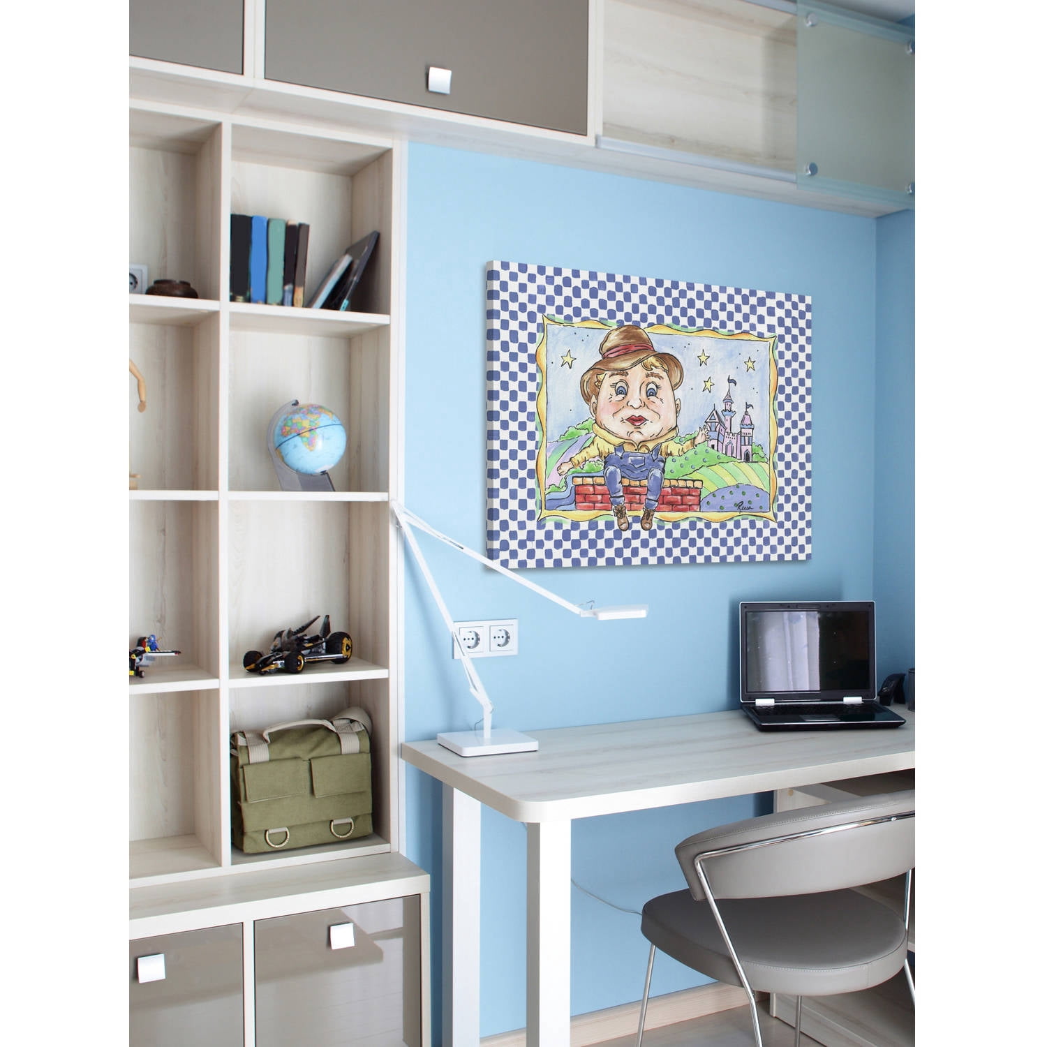 Marmont Hill "Humpty" by Reesa Qualia Painting Print on Wrapped Canvas