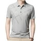 thumbnail image 3 of Camiseta para hombre con solapa, transpirable, absorbente del sudor, elegante sudadera con estampado gráfico L Gris, 3 of 9