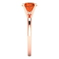thumbnail image 3 of 1.5 ct Round Cut Simulated Red Diamond Solitaire Engagement Ring for Women in 18K Rose Gold, 3 of 5