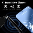 thumbnail image 2 of AI Translation Smart Glasses, 100+ Languages Real-Time Translator, Photochromic Lenses, Multifunctional Bluetooth Audio Glasses with AI Chat & Meeting Recording, Unisex, 2 of 9