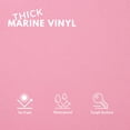 thumbnail image 2 of Marine Vinyl Fabric, Upholstery Faux Leather, Outdoor Boat Automotive, DIY and Crafting Pleather - Cut by The Yard (Pink), 2 of 7