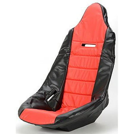 - JEGS 70271 Pro High Back Vinyl Seat Cover Red with Black Trim