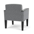 thumbnail image 3 of Belmont Lounge Lobby Reception Waiting Guest Chair / Black Steel Legs / Gray, 3 of 5