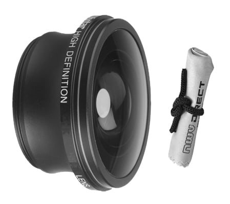 Viv//Optics 2.2X Teleconverter Lens for Canon VIXIA HF M300 Nwv Direct Microfiber Cleaning Cloth