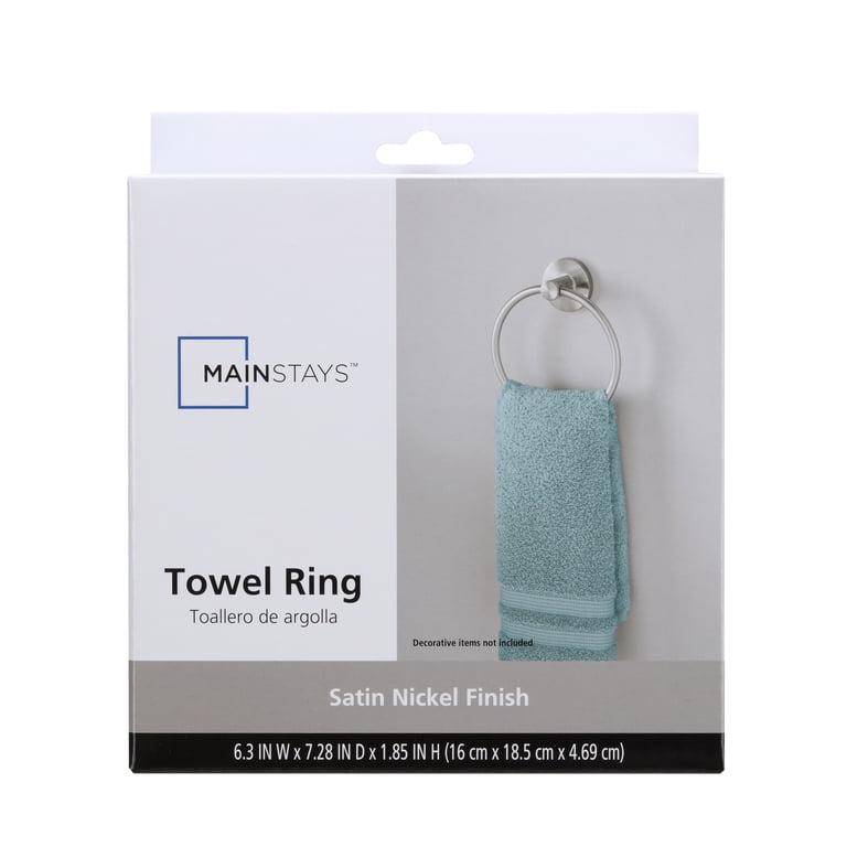 Allied Brass Shadwell 30" Towel Bar With Hooks - Satin Nickel, Space-Saving Bathroom Design