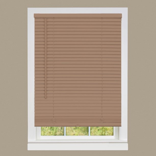 Cordless Window Mini Blinds 1" Slats Room Darkening Vinyl Blind 64