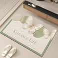 thumbnail image 6 of Bathroom Rugs Bath Mat Butterflies Carpet 23.62X15.75 inch Bathroom Door Water Absorbing Quicks Drying Floor Mat Household Non-slip And Wear-resisting Floor Mat for Bathroom Floor, 6 of 8