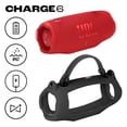 thumbnail image 2 of JBL Charge 6 Waterproof Portable Speaker Bundle with gSport Silicone Sleeve (RED), 2 of 9