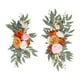 thumbnail image 1 of 2 piezas de flores de seda decorativas para puerta, arreglo floral, rosas artificiales Naranja, 1 of 9