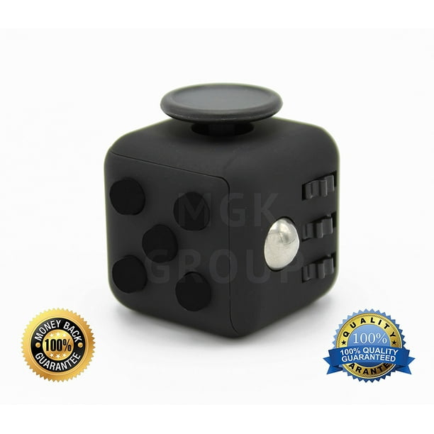Fidget Cube For Fidgeters Relieve Stress Anxiety And Boredom For Children And Adults Black Color Walmart Com Walmart Com
