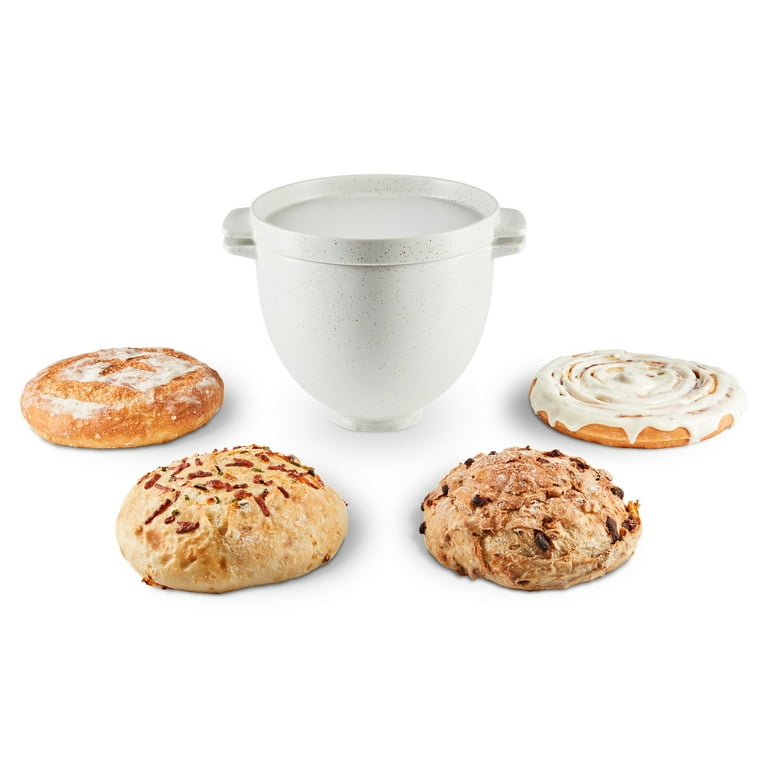 Glass Bread Bowl with Baking Lid for Kitchenaid Stand Mixer