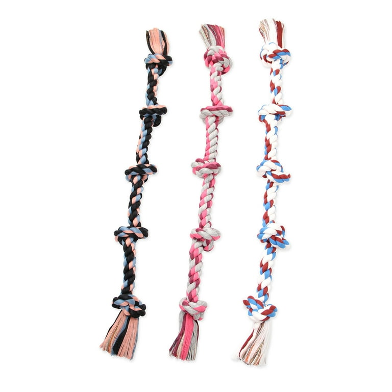 MAMMOTH FLOSSY CHEWS COLOR 5 KNOT ROPE TUG MAMMOTH FLOSSY CHEWS COLOR 5 KNOT ROPE TUG