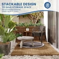 thumbnail image 7 of UDPATIO Outdoor Dining Chairs Set of 4, Patio Chairs, Rattan Outdoor Dining Chairs Set, Rattan Indoor-Outdoor Chairs for Bistro, Deck, Backyard, Porch, Steel Frame & Rattan Seat (Gray), 7 of 7