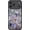 Blooming Purple Lotus, variant on for iPhone 13 Mini Case Cute, Aesthetic Floral Hard Shell, Compatible with Magsafe, Trendy Unique Cool Retro Western Coquette Protective Slim Phone Cover for Women Girls, Blue Leaves Flower