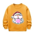 thumbnail image 2 of Piuwrlz Sweatshirts Kids Girls Winter Loose Sweat Top New Hoodie Yellow Size 130, 2 of 6