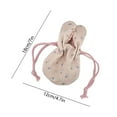 thumbnail image 3 of Small Drawstring Bag Rabbit Ear Floral Drawstring Pouch Polyester for Storage Gift, 3 of 7