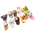 thumbnail image 1 of 2xSet De 12 Piezas Marionetas De Dibujos Animados Animales De Peluche Juguetes Educativos Para Niños, 1 of 8