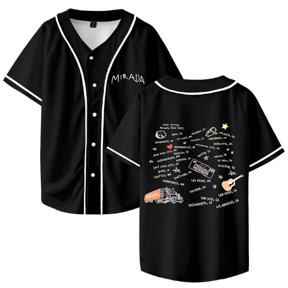 Ivan Cornejo Mirada Tour 2025 Merch Baseball Jersey Shirt V-Neck Women Men Short Sleeve Streetwear Clothes