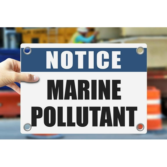 MARINE POLLUTANT | Warning Notice Caution Danger 3mm PVC Sign