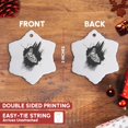 thumbnail image 3 of 3drose, Cool Bmx Biker with Paint Splatter Effect, 3 inch Snowflake Porcelain Ornament, 3 of 7