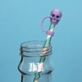 thumbnail image 5 of JGJJUGN Halloween Skull Straw Cap for Stanley Cups, Food Grade Silicone Straw Covers, 10mm Sealed Straw Sleeves for Spill Protection, Dishwasher Safe Reusable Drink Accessories, 5 of 5