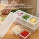 thumbnail image 2 of Caja de almacenamiento Advancent contenedor de refrigerador apilable 3 compartimentos con tapa, 2 of 6