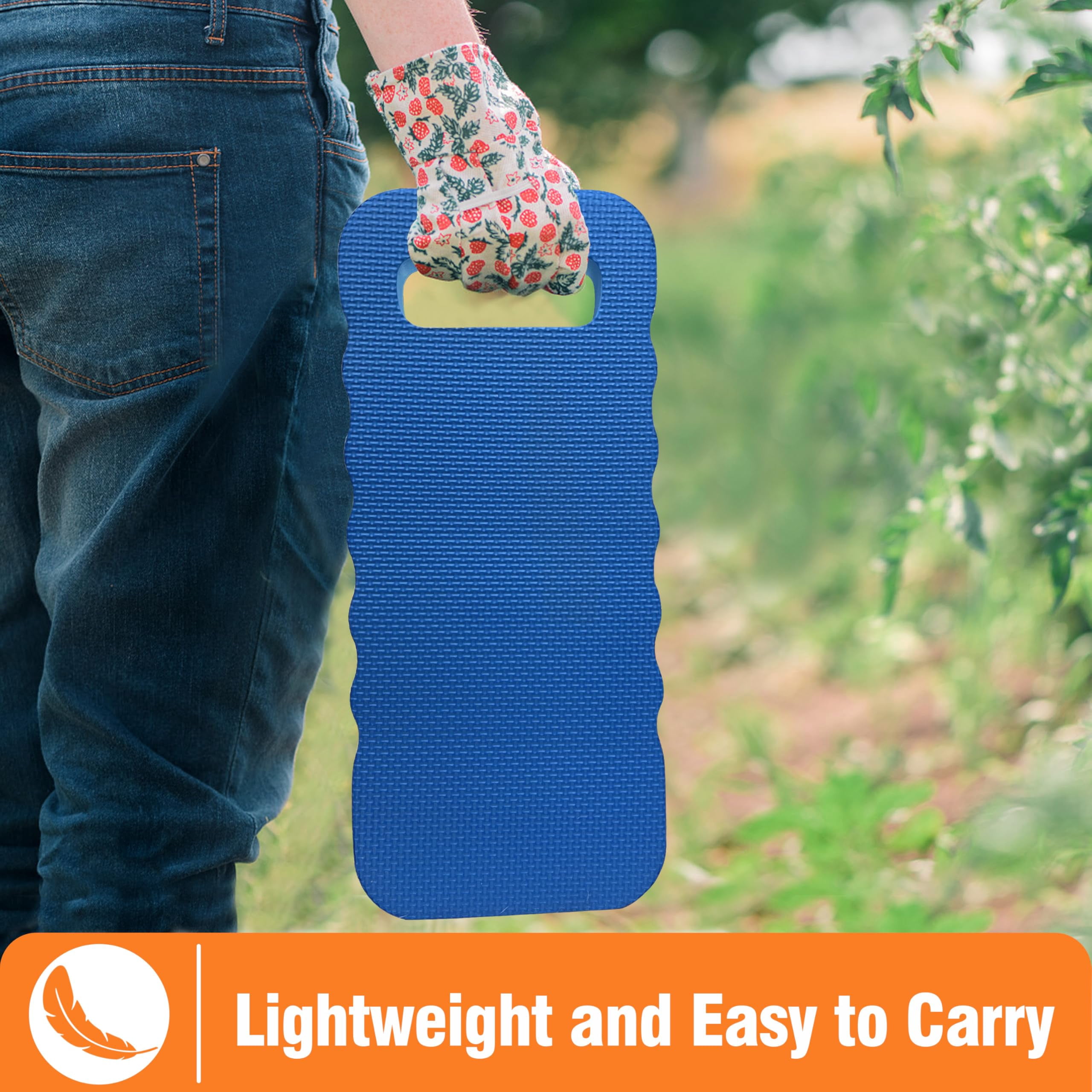 Gardzen 3 Pack Garden Kneeling Pad - for Gardening, Baby Bath, Yoga, Pilates, Exercise, 18"x11"x1", Blue