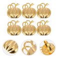 thumbnail image 3 of Miangastore Decorative Napkin Rings Golden Metal 6Pcs 2.2x1.9x1.6in Chic Style, 3 of 9