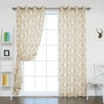 thumbnail image 5 of Best Home Fashion Oxford Basketweave Moroccan Print Curtains, 5 of 7