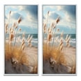 thumbnail image 2 of Designart "Beach Photo Coastal euphony I" Coastal Beach Framed Wall Art Set Of 2 - Beige Beach Framed Canvas Set For Living Room Decor, 2 of 7