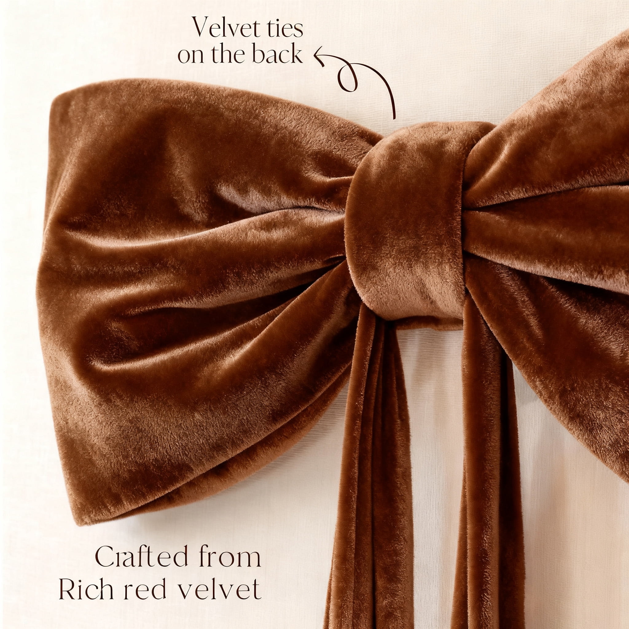 6 Ft Big Christmas Bows for Christmas Tree ,Indoor Christmas Decorations Home Room Party Hanging Decor