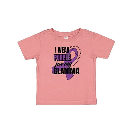 

Inktastic Chronic Pain I Wear Purple For My Glamma Gift Baby Boy or Baby Girl T-Shirt