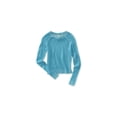 thumbnail image 1 of Aeropostale Womens LS Raglan Crew Knit Sweater, Azul, X-Large, 1 of 1