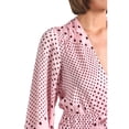 thumbnail image 4 of Derek Lam 10 Crosby womens  Calanthe Printed Satin Long Sleeve Dress, 8, Pink, 4 of 5