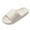 White, variant on House Slippers for Men Women Comfy Soft Sole Open Toe Slides Sandals Solid Color Lightweight Antislip Bathroom Shower Shoes Light Pink Size 6