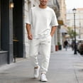 thumbnail image 1 of Men's Suits for Everyday Wear Knit Casual Modern Semi Formal Comfortable Stitching Design for Daily Style, 1 of 5