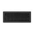 thumbnail image 2 of Decor Grates (4-Pack) LTH412-BLK Lattice Floor Register, 4x12 Inches, Textured Black Finish, 2 of 5
