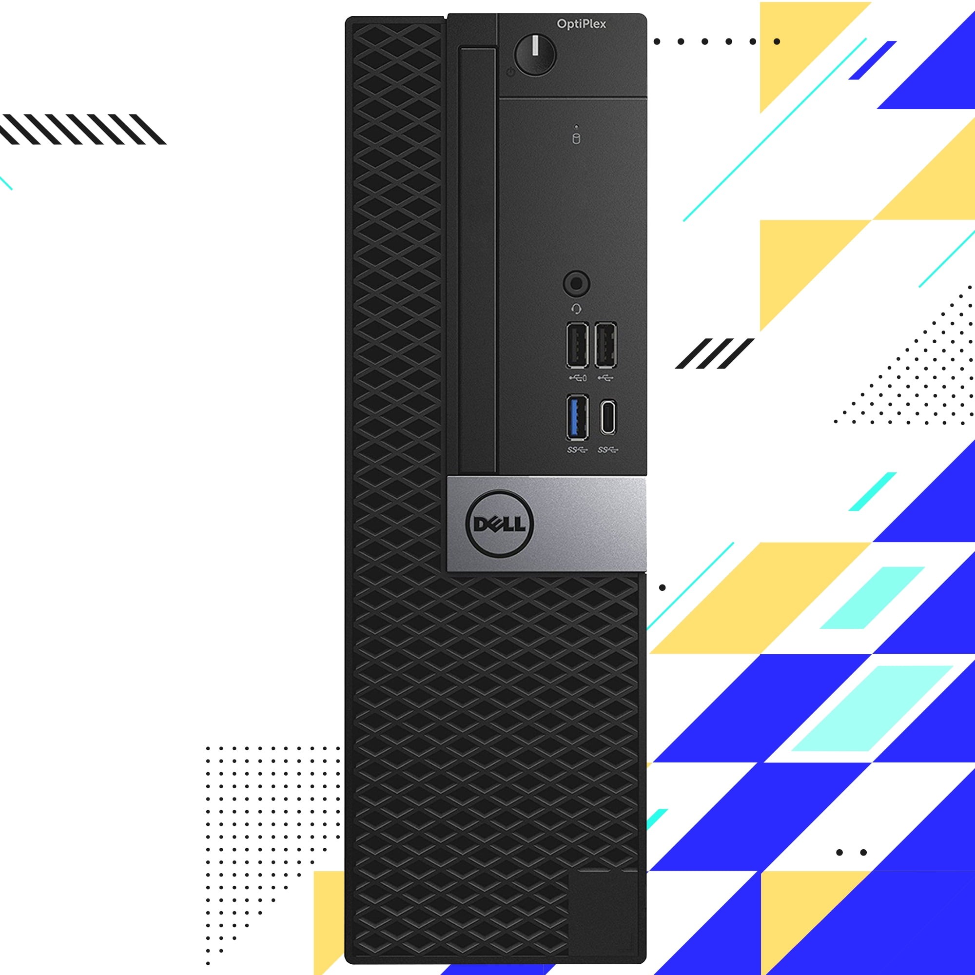 Dell Optiplex 5050 SFF Desktop PC - Intel Core i7 6th Gen Processor - 32GB DDR4 RAM - 2TB SSD - Pre Installed Windows 10 Pro - Wireless Keyboard & Mouse Included - Black - Refurbished Computer