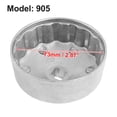 thumbnail image 2 of Unique Bargains S1209140 1/2" Square Drive CAP Type Oil Filter Socket Wrench 73mm 15 Flutes, 2 of 4