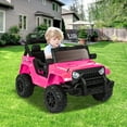 thumbnail image 3 of ANPOO 12V Kids Powered Ride on Truck Car with Parent Remote Control, Electric Battery Powered Ride on Toys w/ 3-Speed, Suspension, LED Lights, Music, Bluetooth, MP3, 3 of 10