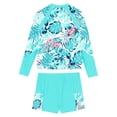 thumbnail image 4 of CHICTRY Rash Guard Sets for Girls Upf 50+ Swim Tank Top with Ruffles Trunks Modest Swimsuits Tankini Green 14, 4 of 5